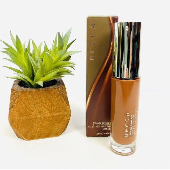 NEW BECCA Ultimate Coverage Foundation Cacao Makeup - Picture 2 of 7